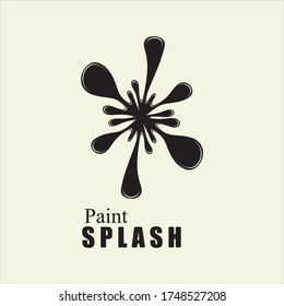 Vector illustration of color paint splashes.