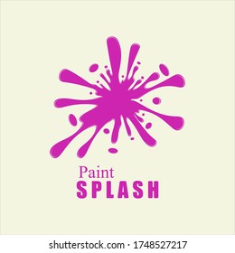 Vector illustration of color paint splashes.