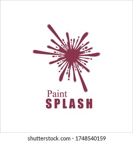 Vector illustration of color paint splashes.