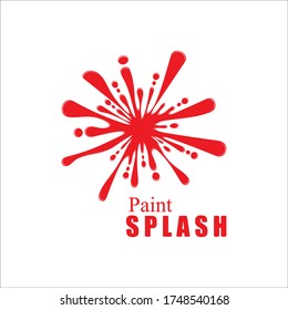 Vector illustration of color paint splashes.