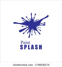 Vector illustration of color paint splashes.