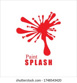 Ilustración vectorial de las salpicaduras de pintura de color.