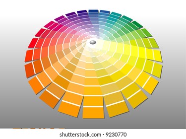 vector illustration of the color palette