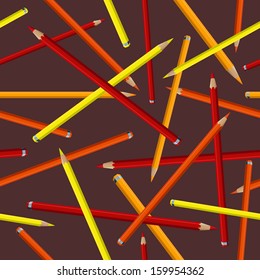 Vector illustration of color pencils