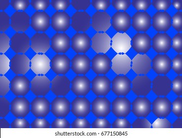 Vector illustration of a color soft blue abstract background with circles