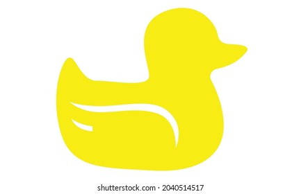 Vector illustration of color toy duck game template flat design. Editable strokes and colors. 4000 x 4000 pixels perfect.