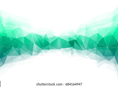 Ilustración vectorial del patrón geométrico de triángulo de color con líneas y puntos