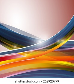 Vector illustration of   color wavy  abstract  background