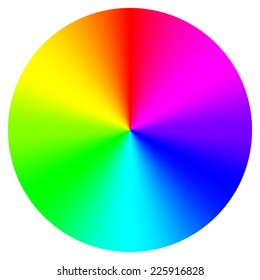 Vector illustration of color wheel