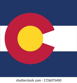 ilustración vectorial de la bandera de Colorado