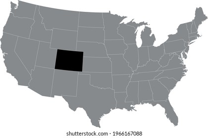 vector illustration of Colorado map