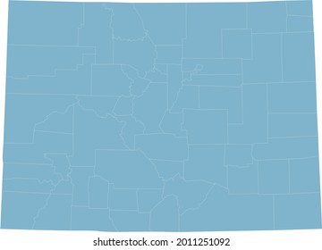 vector illustration of Colorado map