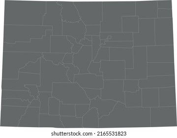 Vector Illustration of Colorado map