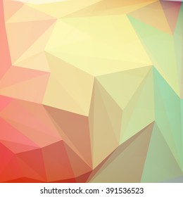 Vector illustration of colored abstract background. Triangular background.
