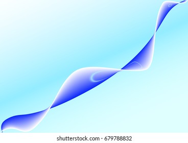 Vector illustration of a colored blue abstract background with circles and a fabulous color transition