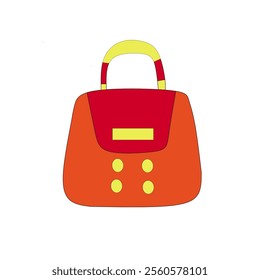 Vector Illustration of Colored Handbag Design