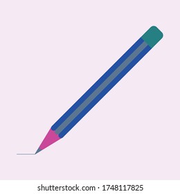Vector illustration of a colored pencil.