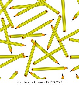 vector illustration of colored pencils