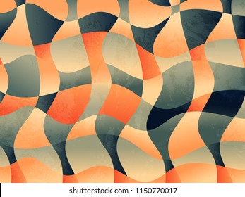 Vector illustration of colorful abstract background with curve shape and wave design. Modern graphic backdrop.