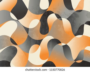 Vector illustration of colorful abstract background with curve shape and wave design. Modern graphic backdrop.
