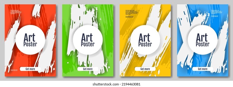 Vector illustration. Colorful abstract background. Splash 
with shadow. Design for poster, banner, print with shapes. Abstract design. 