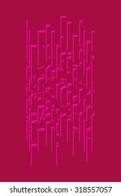 vector illustration colorful abstract background, line vertical destroy version