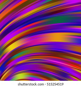 Vector illustration of colorful abstract background with blurred light curved lines. Vector geometric illustration.