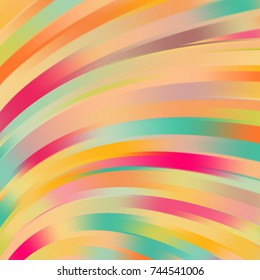 Vector illustration of colorful abstract background with blurred light curved lines. Vector illustration.