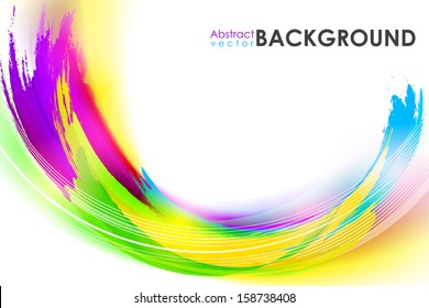 vector illustration of colorful abstract grungy background