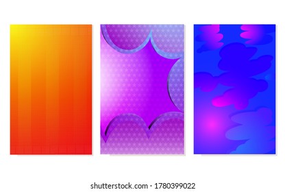 Ilustración vectorial de un fondo de patrón colorido abstracto con textura degradada para un diseño de cubierta dinámica mínimo Plantilla de afiche de rótulos azul, rosa, amarillo, verde
