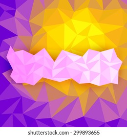 vector illustration of colorful abstract polygon background