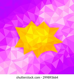 vector illustration of colorful abstract polygon background