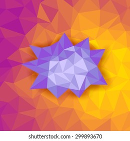 vector illustration of colorful abstract polygon background