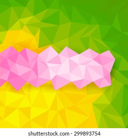 vector illustration of colorful abstract polygon background