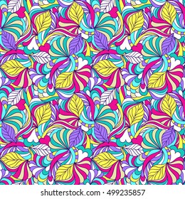 Vector illustration of colorful abstract seamless pattern.