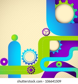 vector illustration of colorful abstract shape background