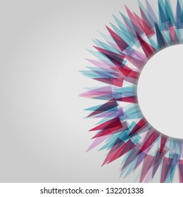 Vector illustration colorful abstract shape