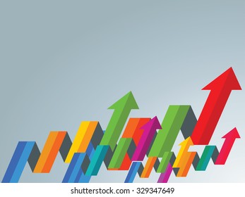 vector illustration of colorful arrows