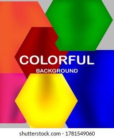 Fondo colorido de la ilustración vectorial con degradado de color