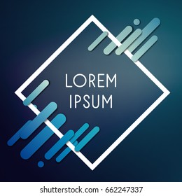 Vector Illustration of Colorful Background With Frame