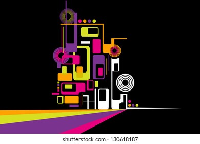 vector illustration of colorful background for Holi wallpaper