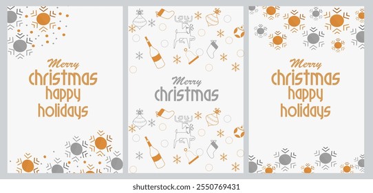 vector illustration of colorful background for Merry Christmas and New Year Seasons Greetings template