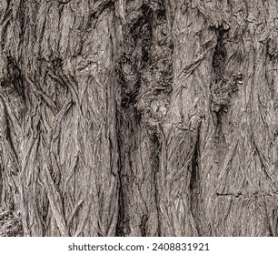 Vector illustration of a colorful background with Robinia bark and sunlight. Tree bark texture. 
