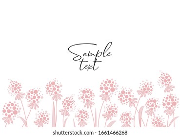 Vector illustration colorful background from silhouettes of flowers. Floral background