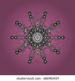 Vector illustration. A colorful background with snowflakes. Vector christmas abstract colorful background with cute snowflake.