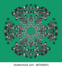 Vector illustration. A colorful background with snowflakes. Vector christmas abstract colorful background with cute snowflake.