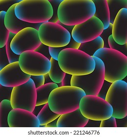 vector illustration of colorful bacteria