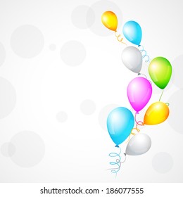 vector illustration of colorful balloon