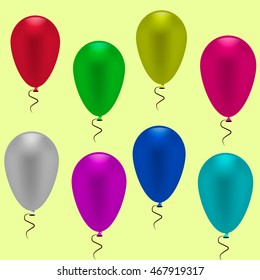 Vector illustration of colorful balloon