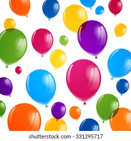 Vector Illustration of Colorful Balloons
